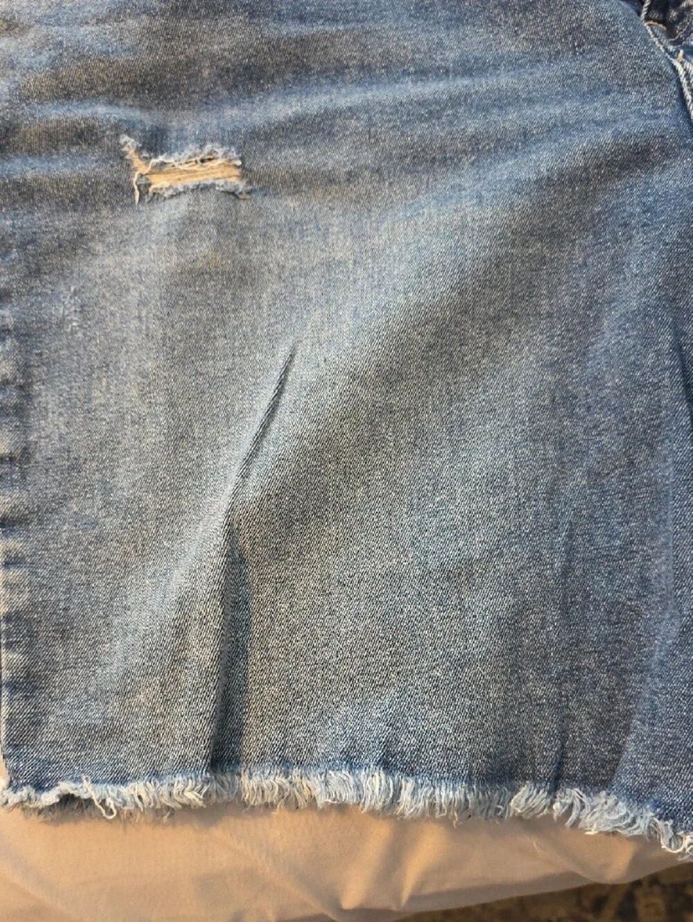 Lane Bryant Light Blue Distressed Denim Shorts